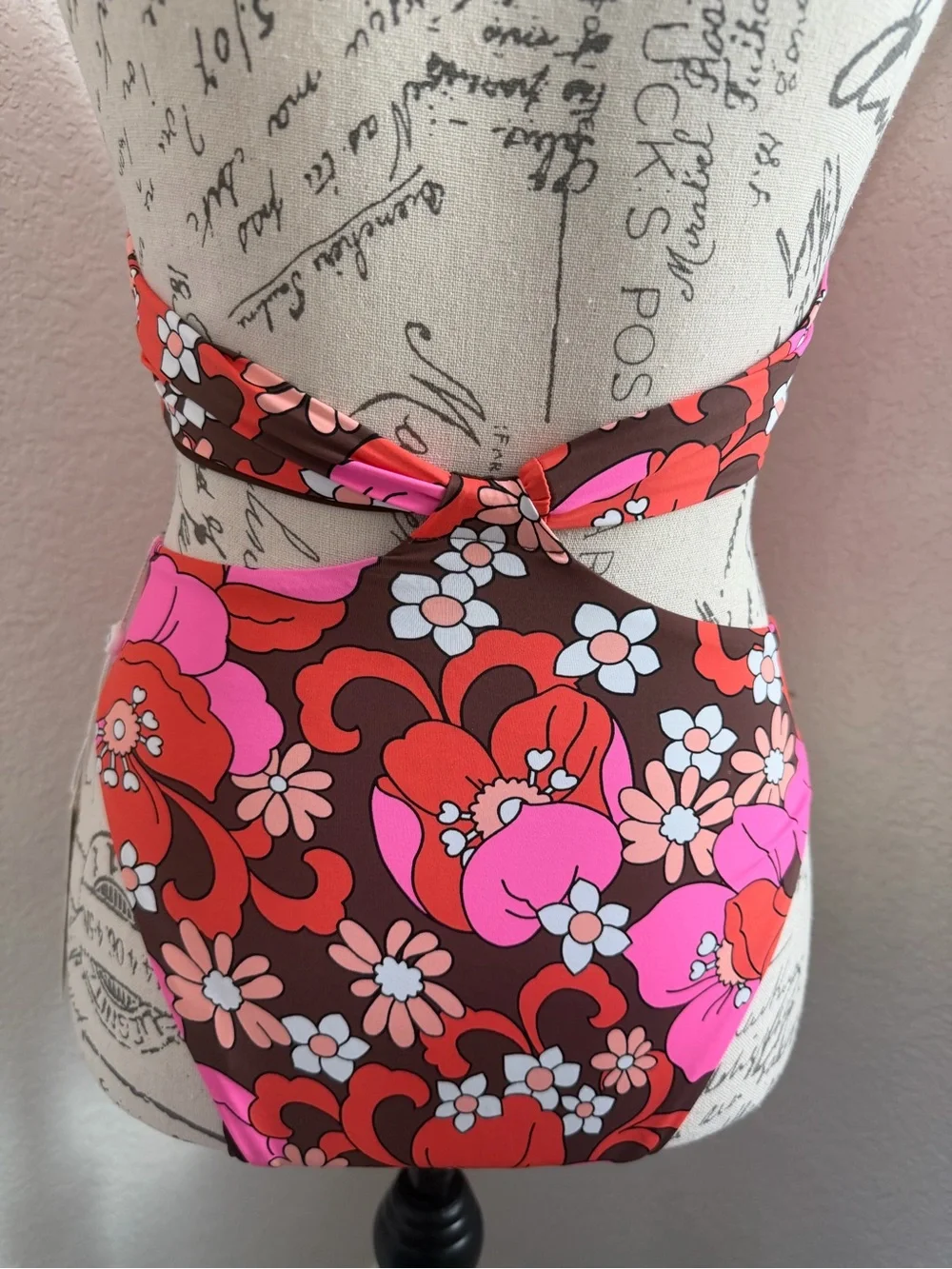 Frankie's Bikinis Dorothy One Piece Retro Floral Swimsuit
